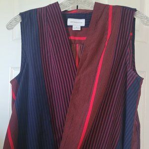 Sleeveless Striped Shirt Blouse Shirt